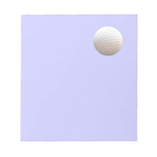 Golf Ball im Sky Notepad Notizblock