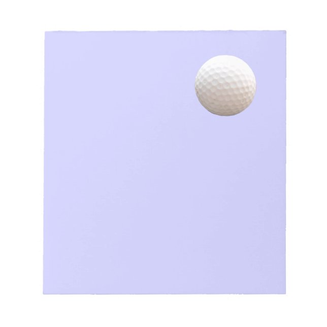 Golf Ball im Sky Notepad Notizblock (Vorderseite)