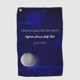 Golf Ball Navy Blue Golfplatz Bachelor Party Golfhandtuch