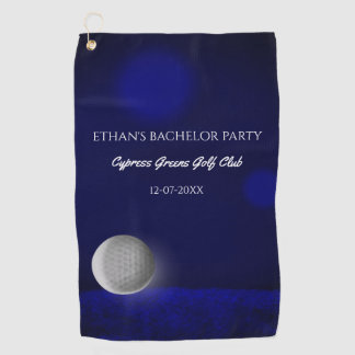 Golf Ball Navy Blue Golfplatz Bachelor Party Golfhandtuch