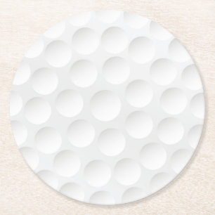 Golf Ball Pattern Runder Pappuntersetzer