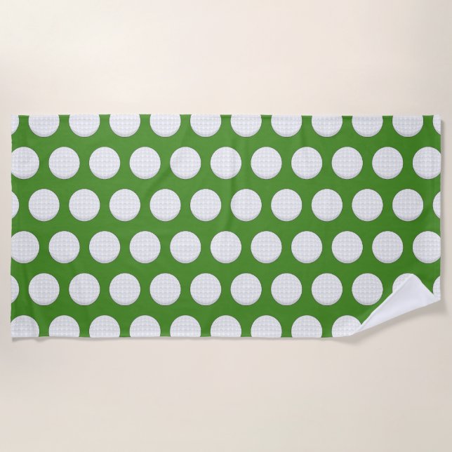 Golf Ball Pattern Strandtuch (Vorderseite)