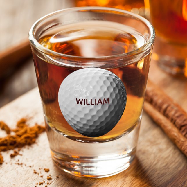 Golf Ball Personalisiert Shot Glass Schnapsglas (Von Creator hochgeladen)