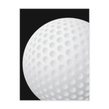 Golf Ball Postkarte