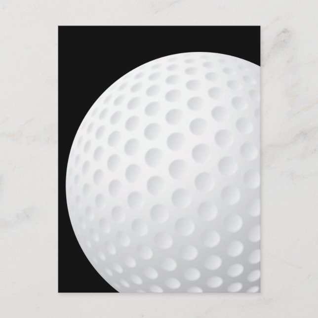 Golf Ball Postkarte (Vorderseite)