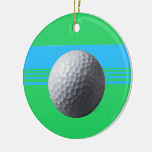 Golf Ball Round Ornament