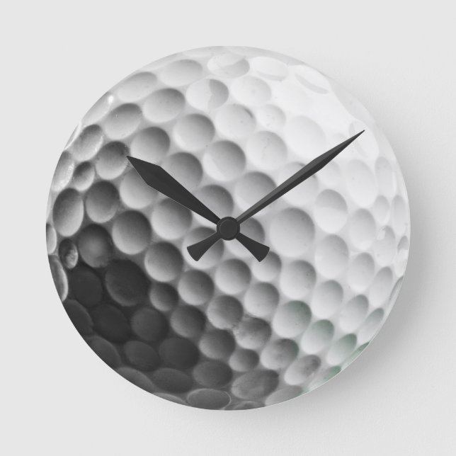 Golf Ball Runde Wanduhr (Vorderseite)