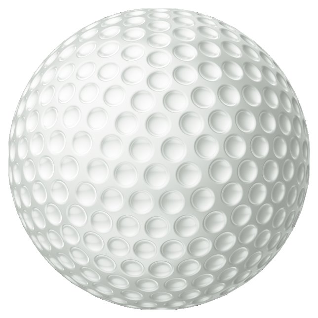 Golf Ball Runder Aufkleber (Von Creator hochgeladen)