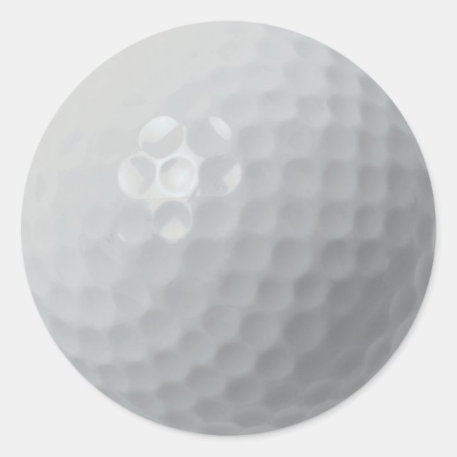 GOLF BALL RUNDER AUFKLEBER (Vorderseite)