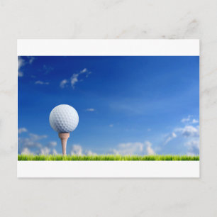 Golf Ball Sky Postkarte