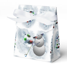 Golf Ball Snowman Weihnachten
