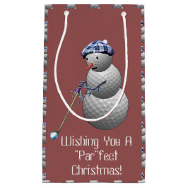 Golf Ball Snowman Weihnachten Kleine Geschenktüte
