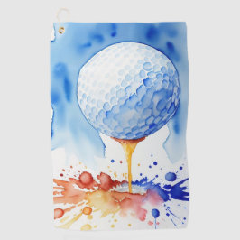 Golf Ball Splash Golf Handtuch