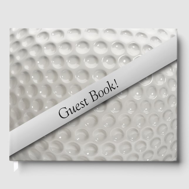 Golf Ball Sport Gästebuch (Vorderseite)