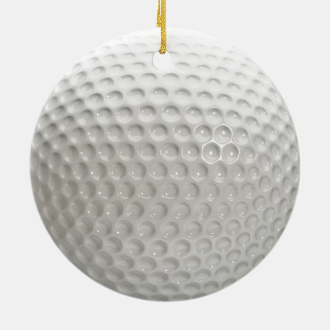 Golf Ball Sport Keramikornament (Hinten)