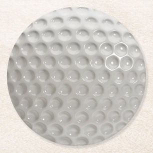 Golf Ball Sport Runder Pappuntersetzer