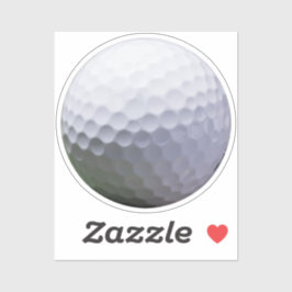Golf Ball Sports Fotograf Golfer Aufkleber