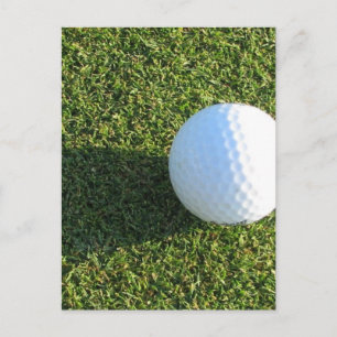 Golf Ball sur Golf Green Carte postale