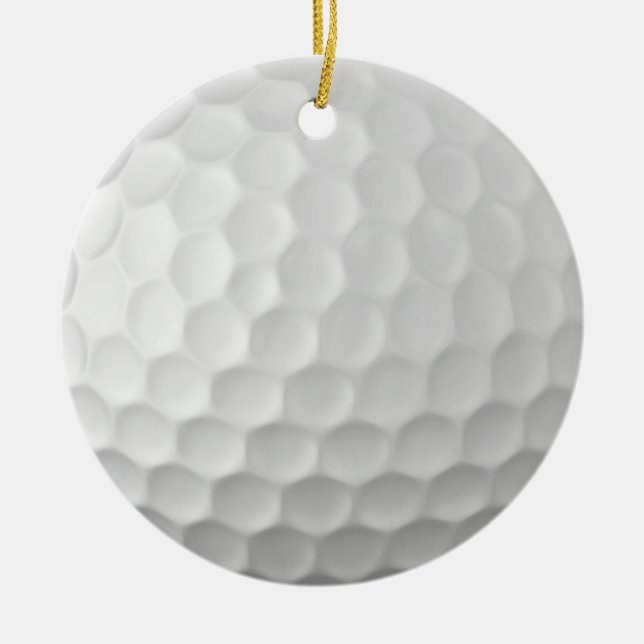 Golf Ball Textur Keramik Ornament (Vorne)