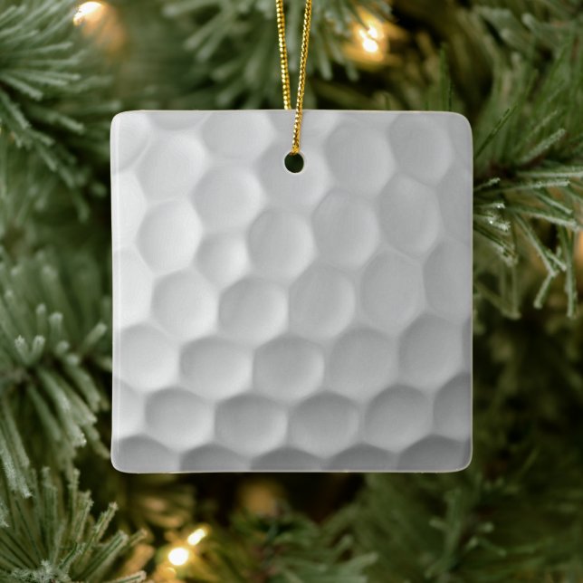 Golf Ball Textur Keramikornament (Baum)