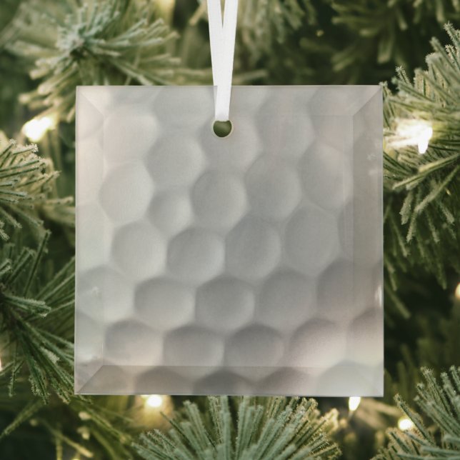 Golf Ball Textur Ornament Aus Glas (Insitu)