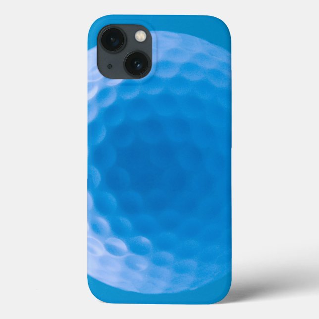 Golf Ball Textur sehen Dimples arktisches Blau Case-Mate iPhone Hülle (Rückseite)