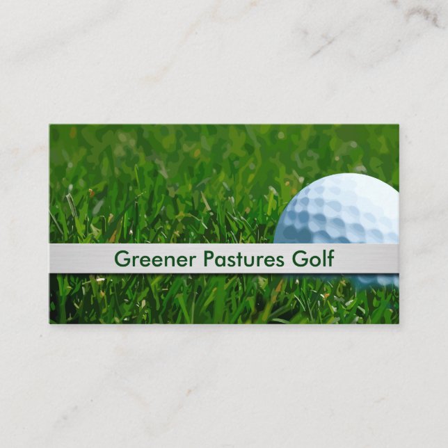 Golf Ball Thema Sport Visitenkarte (Vorderseite)