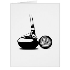 Golf Ball und Club
