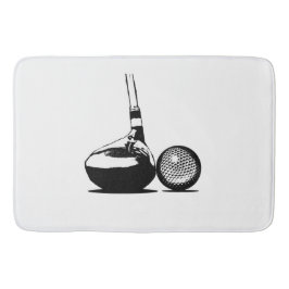 Golf Ball und Club Badematte