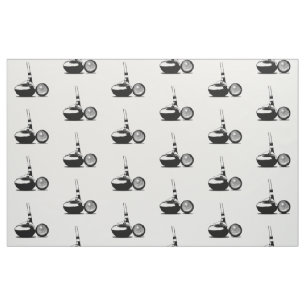Golf Ball und Club Stoff