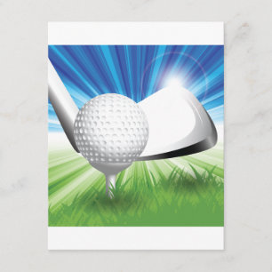Golf-Ball-und T-Shirt-Einladungen Einladung