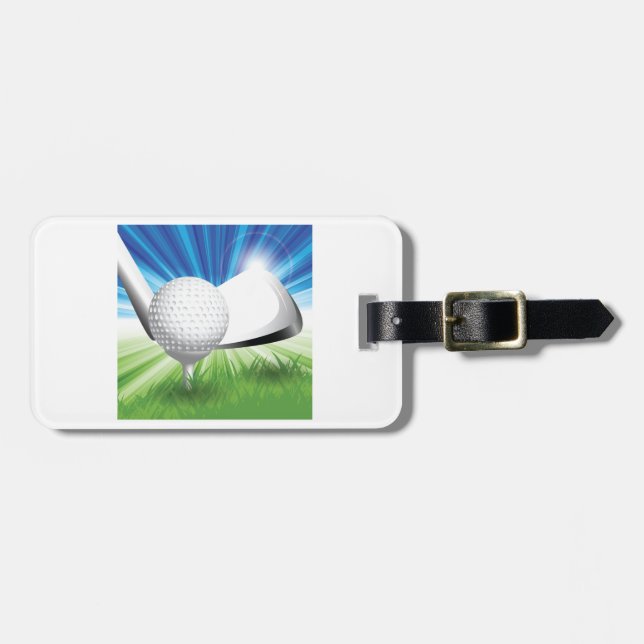 Golf-Ball-und T-Shirt-Gepäck-Umbauten Gepäckanhänger (Vorderseite horizontal)