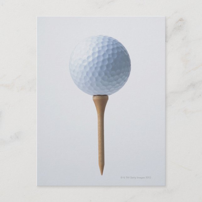 Golf Ball und T-Shirt Postkarte (Vorderseite)