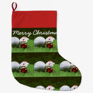 Golf-Ball und Weihnachtsmann zu Weihnachten für G Großer Weihnachtsstrumpf