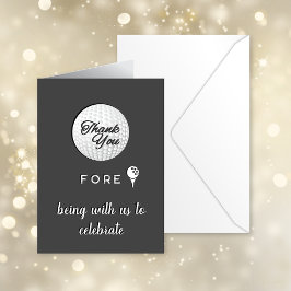 Golf Ball Vielen Dank! Custom Dankeskarte