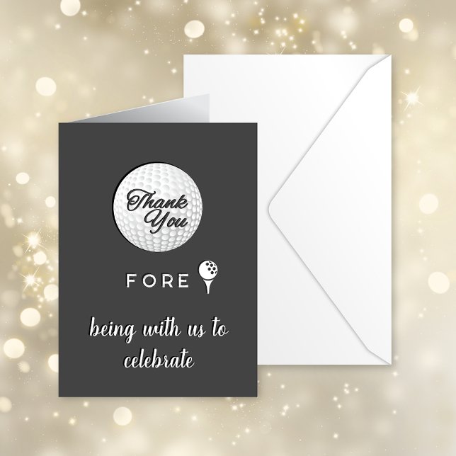 Golf Ball Vielen Dank! Custom Dankeskarte (Von Creator hochgeladen)