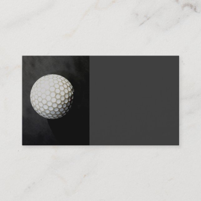Golf Ball Visitenkarte Vorlage Original Foto (Vorderseite)