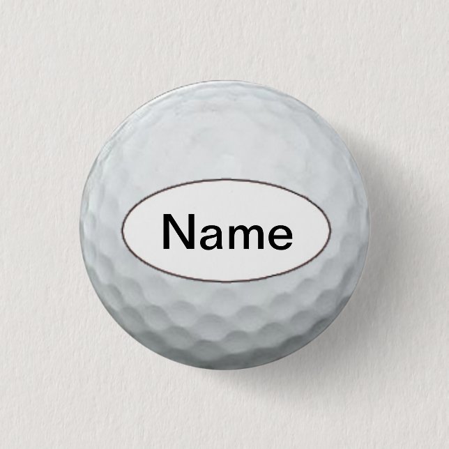 golf ball with your name on it button (Vorderseite)