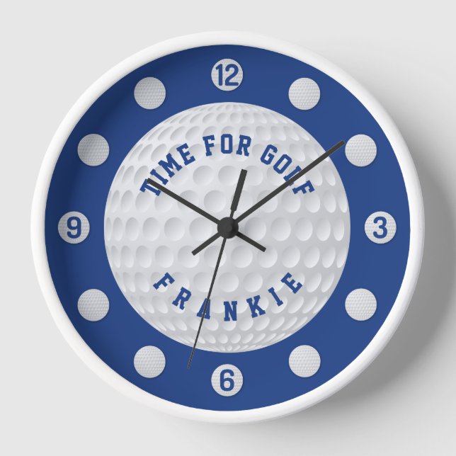 Golf-Bälle nach dem Muster blau Uhr (Vorderseite)
