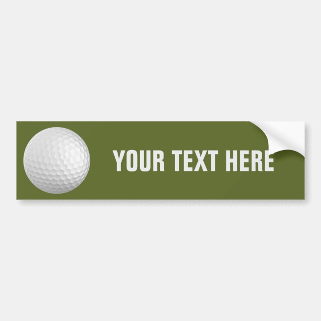 Golf-Ballgewohnheits-Autoaufkleber Autoaufkleber (Vorne)