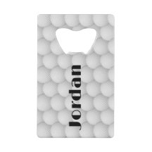 Golf Balls Abstract Design Bottle Opener