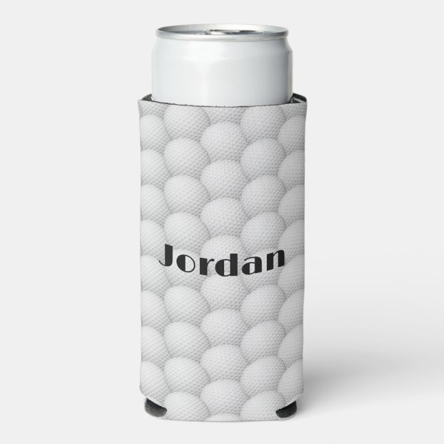Golf Balls Abstraktes Design Seltzer kann kühlen Selters Dosenkühler (Seltzer Vorderseite)