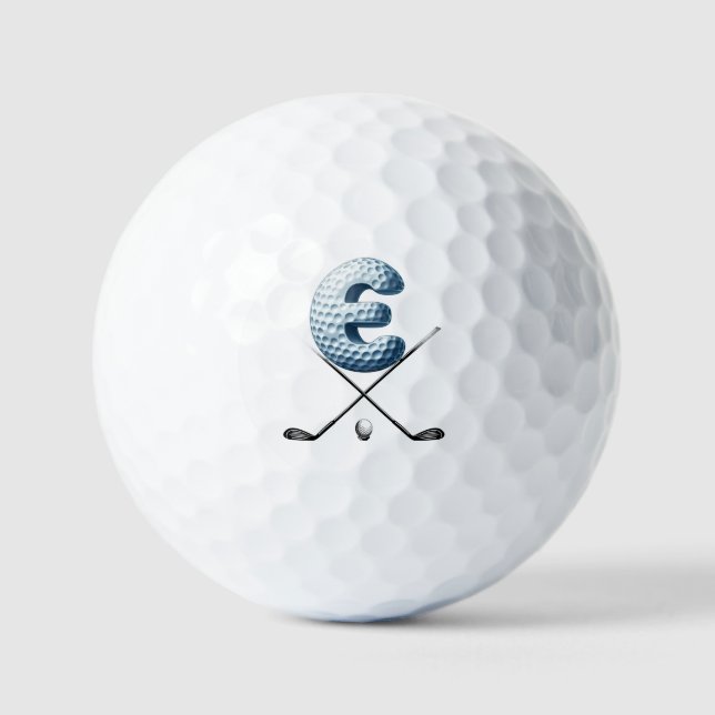 Golf Balls - Alpha-Nummer-LETTER E Golfball (Vorderseite)