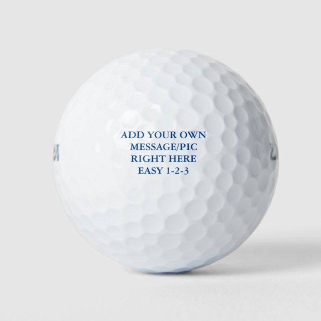 Golf Balls - benutzerdefinierte Favoriten oder GIF Golfball (Vorderseite)