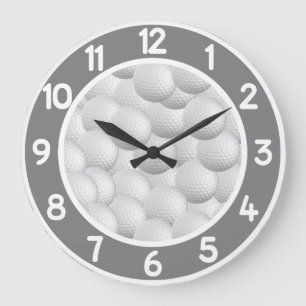 Golf Balls custom wall clock Große Wanduhr