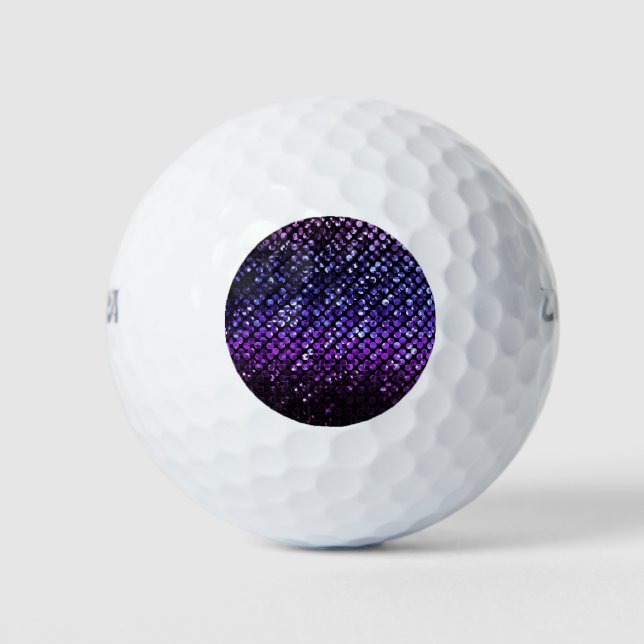 Golf Balls Lila Kristallglas Golfball (Vorderseite)