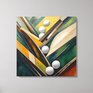 Golf Balls - Malerei - Leinwand Art Print