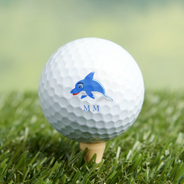 Golf Balls Mit Monogramm Dolphin-Design Golfball (Insitu T-Shirt)