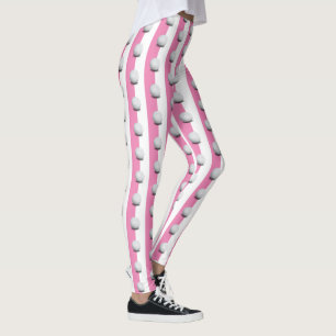 Golf Balls Muster Cooles gürtelrosa Sportgesche Leggings