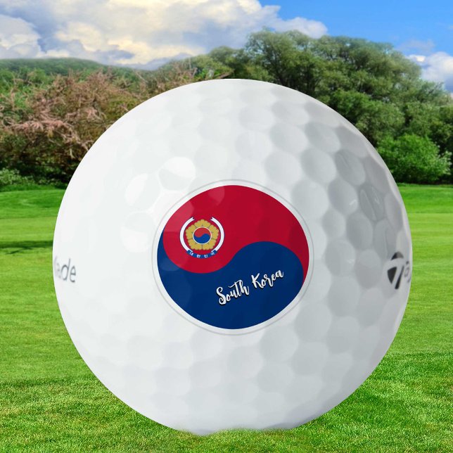 Golf Balls, Südkorea, Patriotische koreanische Fla Golfball (Von Creator hochgeladen)